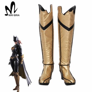 高品質 高級 オーダーメイド ブーツ 靴 バットマン 風 バットガール タイプ Batman- Arkham Knight Batgirl boots high heel shoes