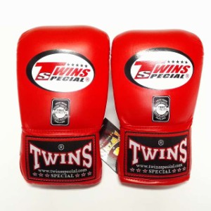 新品 正規 TWINS 本格 パンチンググローブ 赤 /サイズ/選択/ 大人/新品/ムエタイ/本革製/ゴム