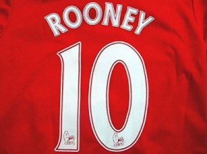 大人用 A008 14 マンチェスター ROONEY*10 ルーニー 赤AON ゲームシャツ パンツ付 /サッカー/チームオーダー/ユニフォーム /上下セット