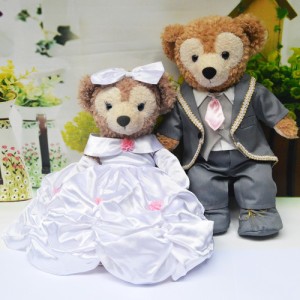 【1万円以上送料無料】ダッフィーコスチューム 超豪華ウェディングドレス&スーツセット★wedding dress 衣装 duffy結婚式