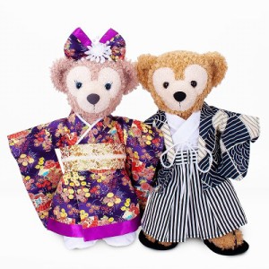 ダッフィーコスチューム ウェディング衣装 着物男女セット 和服★wedding dress 衣装 duffy ディズニー 通販 ぬいぐるみ