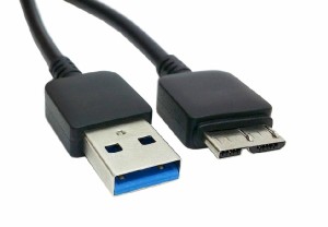 送料無料　Galaxy Note3 SC-01F/SCL22/S5 SC-04F/SCL23用 Micro USB 3.0 - USB　充電&データケーブル HDDデータケーブル 10ピン 1.8m