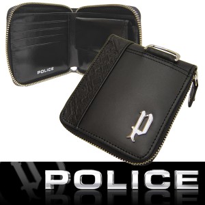 POLICE ポリス 二つ折り財布 ヌメ革 ラウンドファスナー 財布 CIRCUIT PA-6102 BK 国内正規代理店商品 新品 (19)