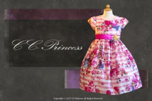 ワンピース・ドレス GD-252 女の子、キッズ、ドレス、フォーマルドレス、ピンク、花柄　100・110・120・130・140・150 【CC-Princess】 