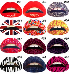 ハロウィン リップタトゥーシール 唇 ダンス リップステッカー リップシール リップタトゥー LIPs Sticker 品番：051-062