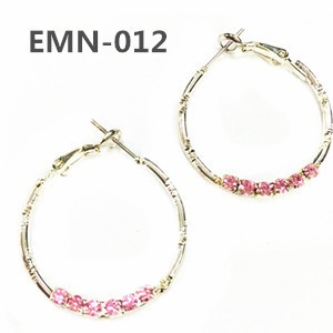 シンプルなリングピアス、フープピアス EMN-012