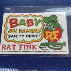 ラットフィンク Rat Fink　　ステッカー　BABY 人気 ステッカー シール 車 バイク アメリカン雑貨、アメリカ雑貨 アメ雑 ガレージ雑貨