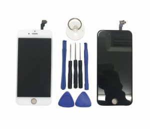 iPhone6 フロントパネル ( 純正再生品 ) 激安 白/黒 工具付 ( 純正液晶純正IC ) 即日発送 アイフォン ガラス 画面 液晶 修理 交換 1枚
