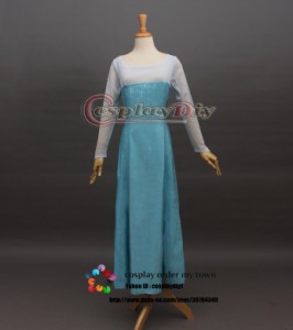 高品質 高級コスプレ衣装 ディズニー風 アナと雪の女王 セクシー アナ/エルサ ドレス Frozen Princess Princess Elsa Dress Ver.2 