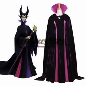 高品質 高級コスプレ衣装 眠れる森の美女 風 マレフィセント タイプ オーダーメイド Evil Queen Adult Women Halloween Carnival