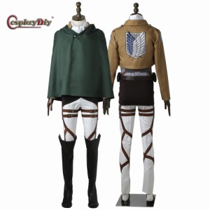 高品質 高級コスプレ衣装 進撃の巨人 風 リヴァイ・アッカーマン タイプ Attack On Titan Rivaille Ackerman Cosplay Costume 