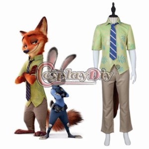 高品質 高級コスプレ衣装 ディズニー ズートピア 風 二ック・ワイルド タイプ オーダーメイド Zootopia Nick Wilde Outfit 