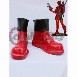 高品質 高級 オーダーメイド ブーツ 靴 シューズ デッドプール 風 Marvel Comic Deadpool Boots Adult Superhero 