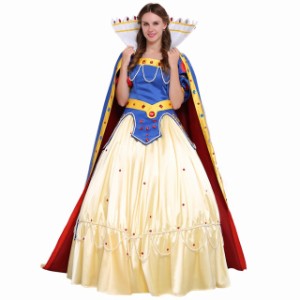 高品質 高級コスプレ衣装 ハロウィン ディズニー 風 プリンセス ドレス 白雪姫 タイプ Snow White Princess Dress Costume 
