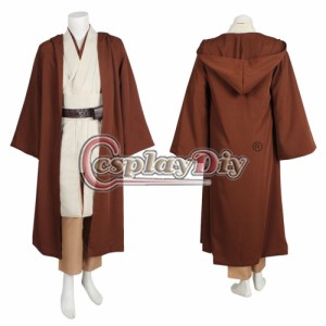 高品質 高級コスプレ衣装 スターウォーズ 風 オビ＝ワン・ケノービ タイプ Star Wars Obi-Wan Kenobi Jedi Tunic Men's Halloween