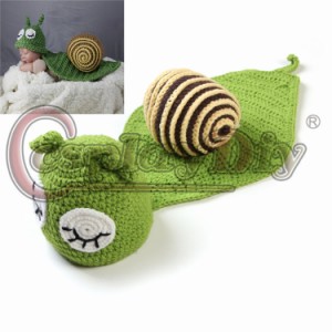 高品質 高級コスプレ衣装 赤ちゃん 新生児 ベビ服 スネーク 蛇 ヘビ 風 オーダーメイド Blue snails Knitted suits Newborn