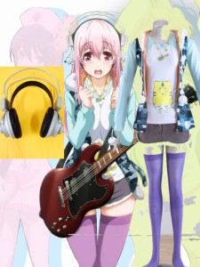 高品質 高級コスプレ衣装 すーぱーそに子 風 コスチューム Super Sonico Cosplay Costume Ver.13 