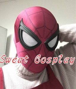 高品質 高級 コスプレ道具 オーダーメイド マスク 仮面 スパイダーマン 風 Civil War Spiderman Mask With New Lenses Tom Holland