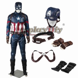 高品質 高級コスプレ衣装 キャプテン アメリカ 3 風 スティーブ ロジャース タイプ オーダーメイド Captain America 3 Steve Rogers