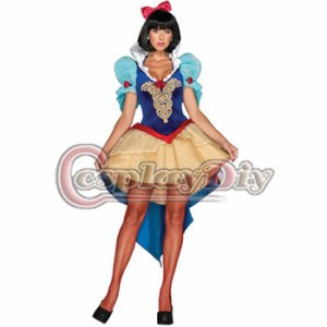高品質 高級コスプレ衣装 ディズニーランド ハロウィン ディズニー プリンセス ドレス 白雪姫 風 Princess Snow White Mini Dress Ver.6