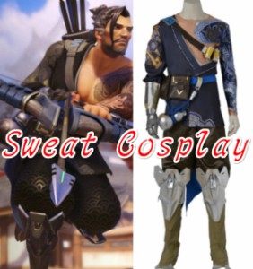 高品質 高級コスプレ衣装 オーバーウォッチ 風 オーダーメイド ボディースーツ OW Game Hanzo Shimada Costume 