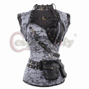 高品質 高級コスプレ衣装 ヴィンテージ コルセット オーダーメイド コスチューム Vintage Gothic Punk Steampunk Overbust Sexy