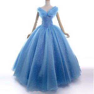 高品質 高級コスプレ衣装 映画 ディズニー シンデレラ 風 ドレス ウェディング オーダーメイド Cinderella Princess Wedding dress Party