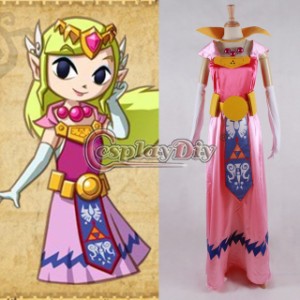 高品質 高級コスプレ衣装 ゼルダの伝説 風 ゼルダ姫 ミラ タイプ オーダーメイド ドレス The Legend of Zelda The Wind Waker Princess 