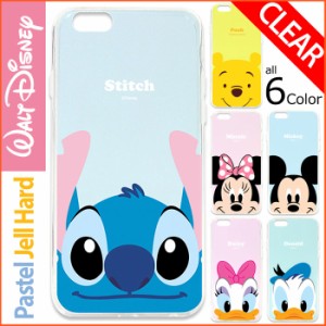 ★送料無料(速達メール便) Disney Pastel Jell Hard ケース iPhone SE3 SE2 8 7 Plus 6s 6 Galaxy S8 S8+