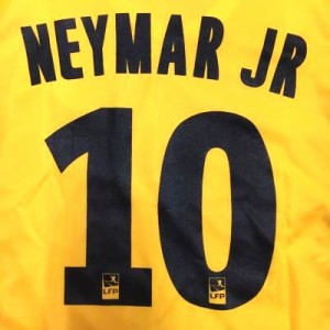 子供用 K144 18 パリサンジェルマン NEYMAR JR*10 ネイマール 黄色 ゲームシャツ パンツ付 /サッカー/キッズ/ジュニア/ユニフォーム