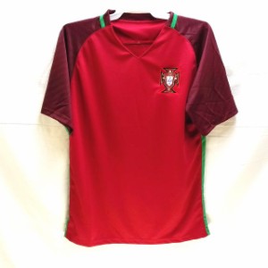 大人用 A013 17 ポルトガル 赤 ゲームシャツ パンツ付 /サッカー/チームオーダー/ユニフォーム /上下セット