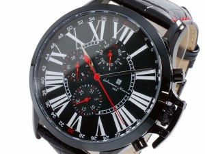 サルバトーマーラ  クロノグラフ 腕時計クオーツ メンズ 腕時計 SM14123-IPBK　[通販 限定特価 高級腕時計 送料無料] 