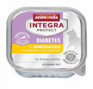 猫用　アニモンダ　インテグラプロテクト　DIABETES　糖尿ケア　鶏レバー　100g×16トレイ　【86693】