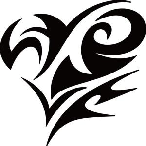 カッティングステッカー ハート トライバル 1 3枚1セット サイズs 車 バイク ヘルメット 可愛い カッコイイ カスタムの通販はau Wowma ワウマ M Sworks Au Wowma 店 商品ロットナンバー