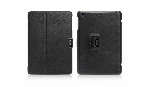 iCARER iPad mini/mini2/mini3用 マイクロファイバー スマートPUレザー フラップ ケース スタンド オートスリープ機能付 カラー選択