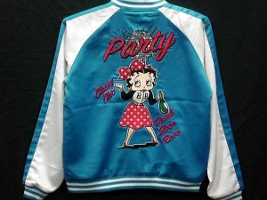 LOWBLOW KNUCKLE X BETTY BOOP  PARTY ON BOOP ベティーズ スカジャン