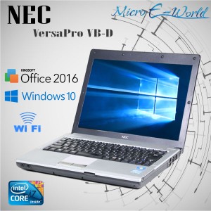 人気モバイル Windows10 安心日本製 NEC VersaPro VB-D 無線LAN Intel Core i7 4GB 250GB Office2016 正規ライセンス