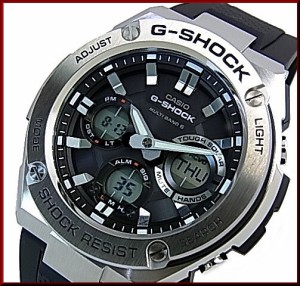 カシオ/G-SHOCK【CASIO/Gショック】ソーラー電波腕時計 メンズ G-STEEL/Gスチール ラバーベルト【海外モデル】GST-W110-1A