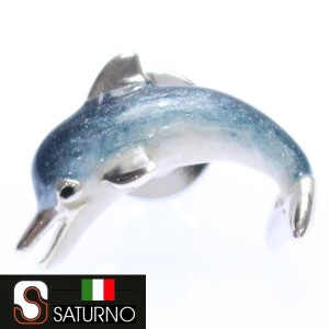 【SATURNO・サツルノ】イルカのタイタック(ピンブローチ)