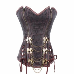 高品質 高級コスプレ衣装 セクシー コルセット オーダーメイド コスチューム Court Punk Romantic Waist Training Steel Bones Abdomen