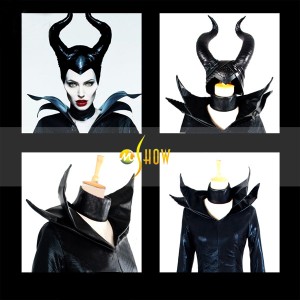 高品質 高級コスプレ衣装 ディズニー 眠れる森の美女 風 Maleficent マレフィセント タイプ Ver.5 Maleficent Angelina Jolie dress