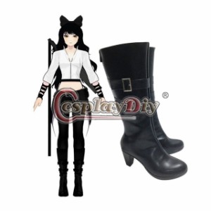 高品質 高級 オーダーメイド ブーツ 靴 RWBY (ルビー) 風 ブレイク・ベラドンナ タイプ シューズ RWBY Season 2 Blake Belladonna