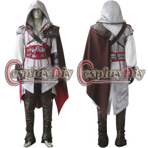 高品質 高級コスプレ衣装 ゲームシリーズ アサシンクリード II 風 Customized Assassins Creed II Ezio Auditore da Firenze Cosplay