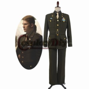 高品質 高級コスプレ衣装 キャプテン アメリカ 風 スティーブ・ロジャース タイプ Steve Rogers WWII Army SSR Uniform Cosplay Costume