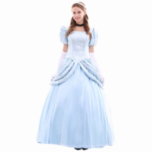 高品質 高級コスプレ衣装 ディズニー 風 シンデレラ プリンセス タイプ オーダーメイド ドレス Cinderella Dress Costume Wedding Party