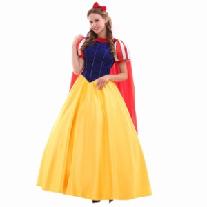 高品質 高級コスプレ衣装 ハロウィン ディズニー 風 プリンセス ドレス 白雪姫 タイプ Snow White Dress Costume Adult Princess Wedding