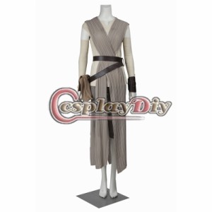 高品質 高級コスプレ衣装 スターウォーズ 風 レイ タイプ オーダーメイド Star Wars Costume Adult Women The Force Awakens Rey