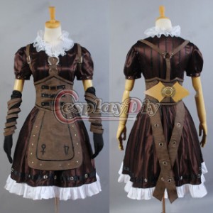 高品質 高級コスプレ衣装 ディズニー 不思議の国のアリス 風 オーダーメイド ドレス Alice Madness Returns Alice Dress Costume