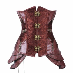 高品質 高級コスプレ衣装 セクシー コルセット オーダーメイド コスチューム Euro Medieval Gothic Court Steel Bones Waist Abdome