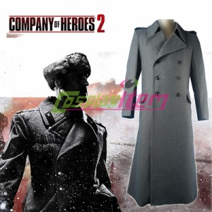 高品質 高級コスプレ衣装 カンパニー・オブ・ヒーローズ 風 トレンチコート Company of Heroes 2 Trench Coat